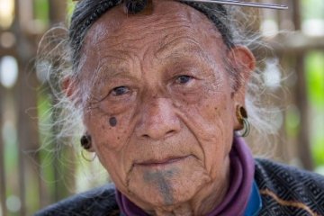 indian tribal men arunachal pradesh india